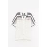 CASABLANCA WHITE GREY CROCHET SHIRT